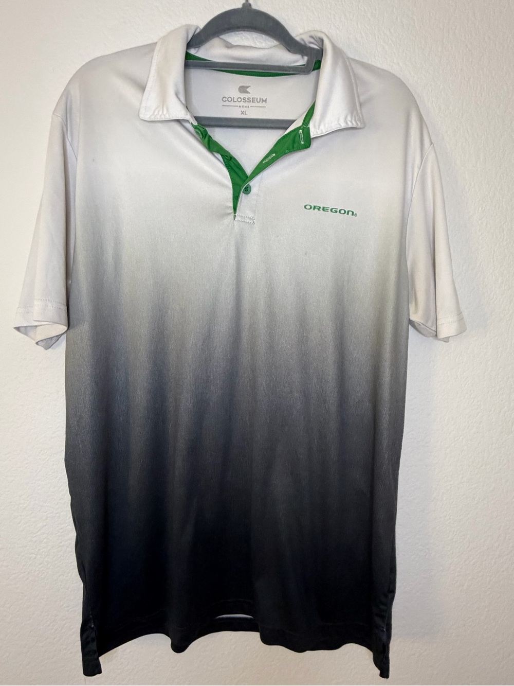 Oregon Ducks Colosseum Men’s XL Ombré Performance Polo
